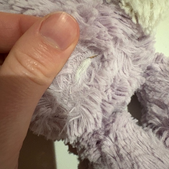 Jellycat Medium Bashful Bunny Purple Lilac Lavender Plush Stuffed Animal 12” - Picture 6 of 13